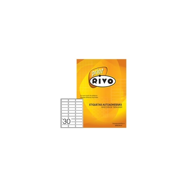 ETIQUETA RIVO 25 X 67 1500 UND 50 HJS RC5030