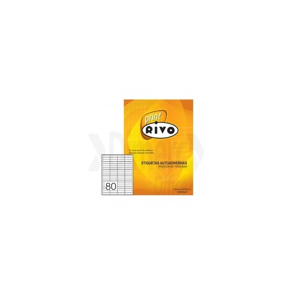 ETIQUETA RIVO 13 X 45 80 UND 25 HJSRC280