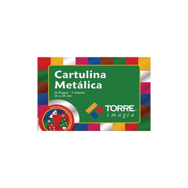 CARPETA CARTULINA METALICA 10 PLIEGOS COLORE TORRE