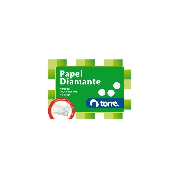 CARPETA PAPEL DIAMANTE 6 PLIEGOS TOR