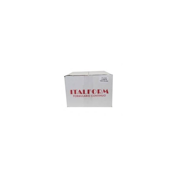FORMULARIO CONTINUO 5.5 X 9.5 DUPLICADO ITALFORM 2000H