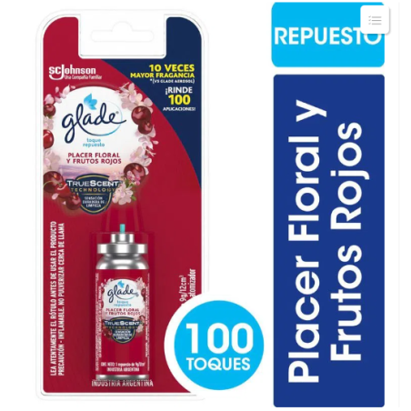 REPUESTO DESODORANTE GLADE TOQUE ( AROMAS )