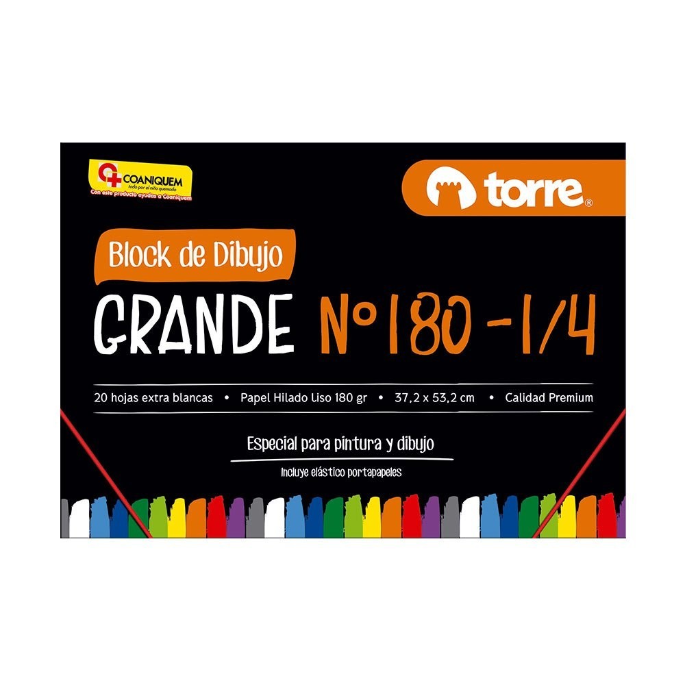 BLOCK DIBUJO 180 1/4 20 HJS TORRE. 29996