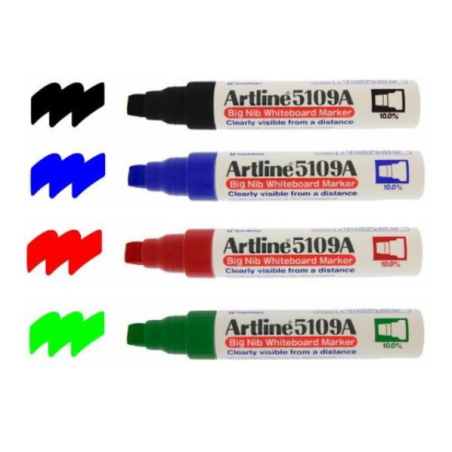 PLUMON PIZARRA JUMBO ROJO P.BISELADA 10MM 5109 ARTLINE