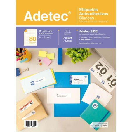 ETIQUETA 44 X 13 80 ETIQUETA 50 HJS ADETEC 6332i