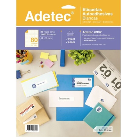 ETIQUETA 44 X 13 80 ETIQUETA 25 HJS ADETEC 6302i