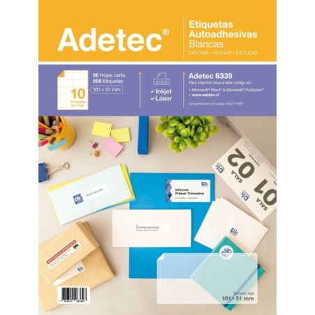 ETIQUETA 101 X 51 10 ETIQUETA 50HJS ADETEC 6339i