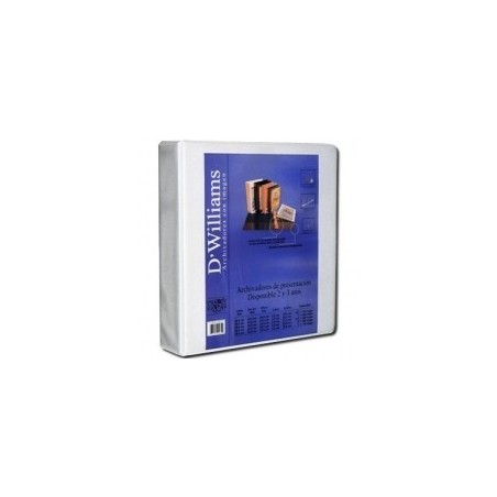 ARCHIVADADOR PRESENTACION A-4 3" 3 AROS DW BLANCO