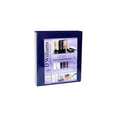 ARCHIVADOR PRESENTA COL A-4 1" 2 AROS DW AZUL
