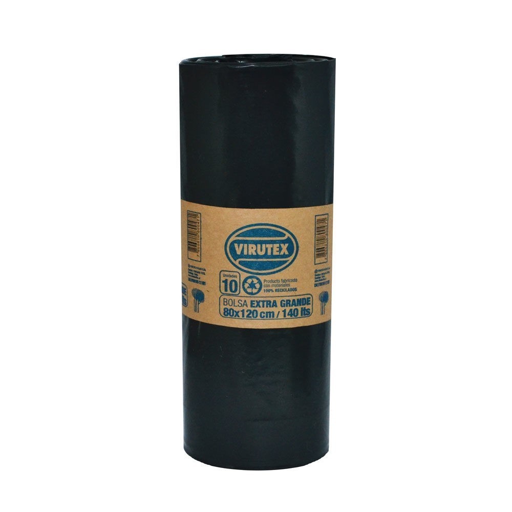 BOLSA BASURA 80 X 120 VIRUTEX - 10 UNIDADES
