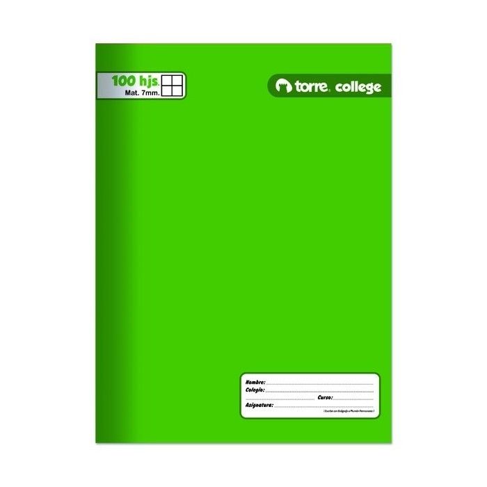 CUADERNO COLLEGE 100HJS...
