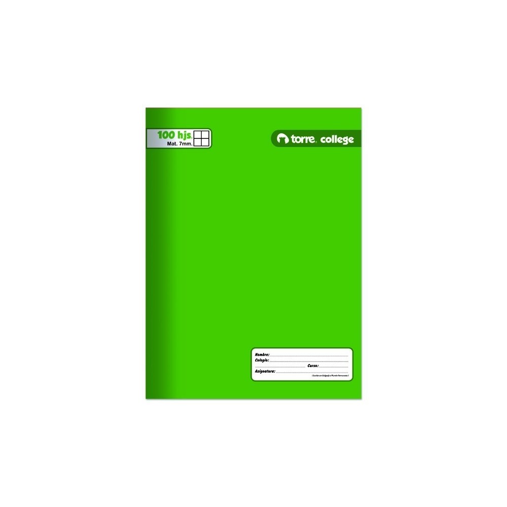 CUADERNO COLLEGE 100HJS CIENCIAS TORRE. 26242i
