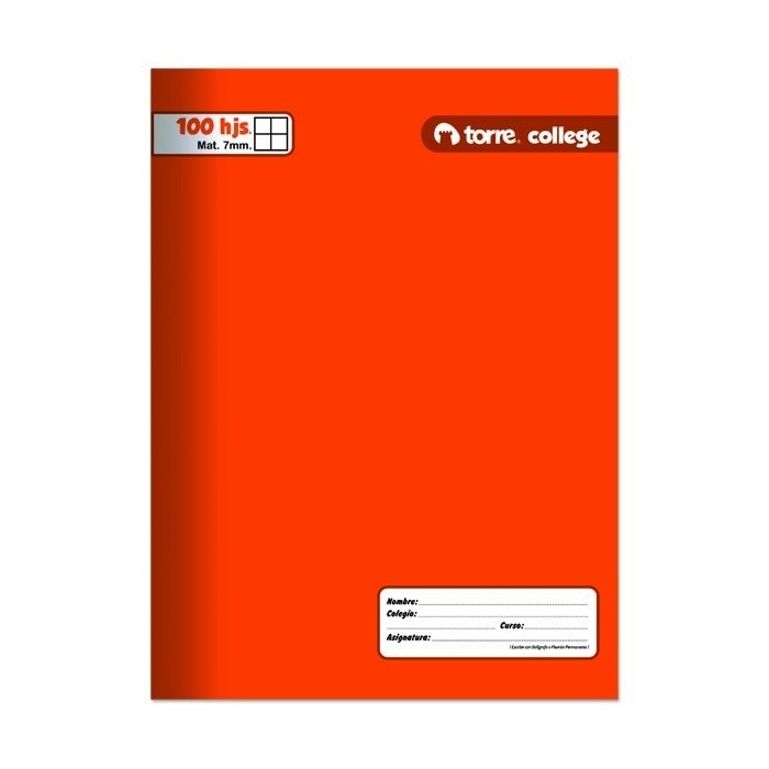CUADERNO COLLEGE 100HJS...