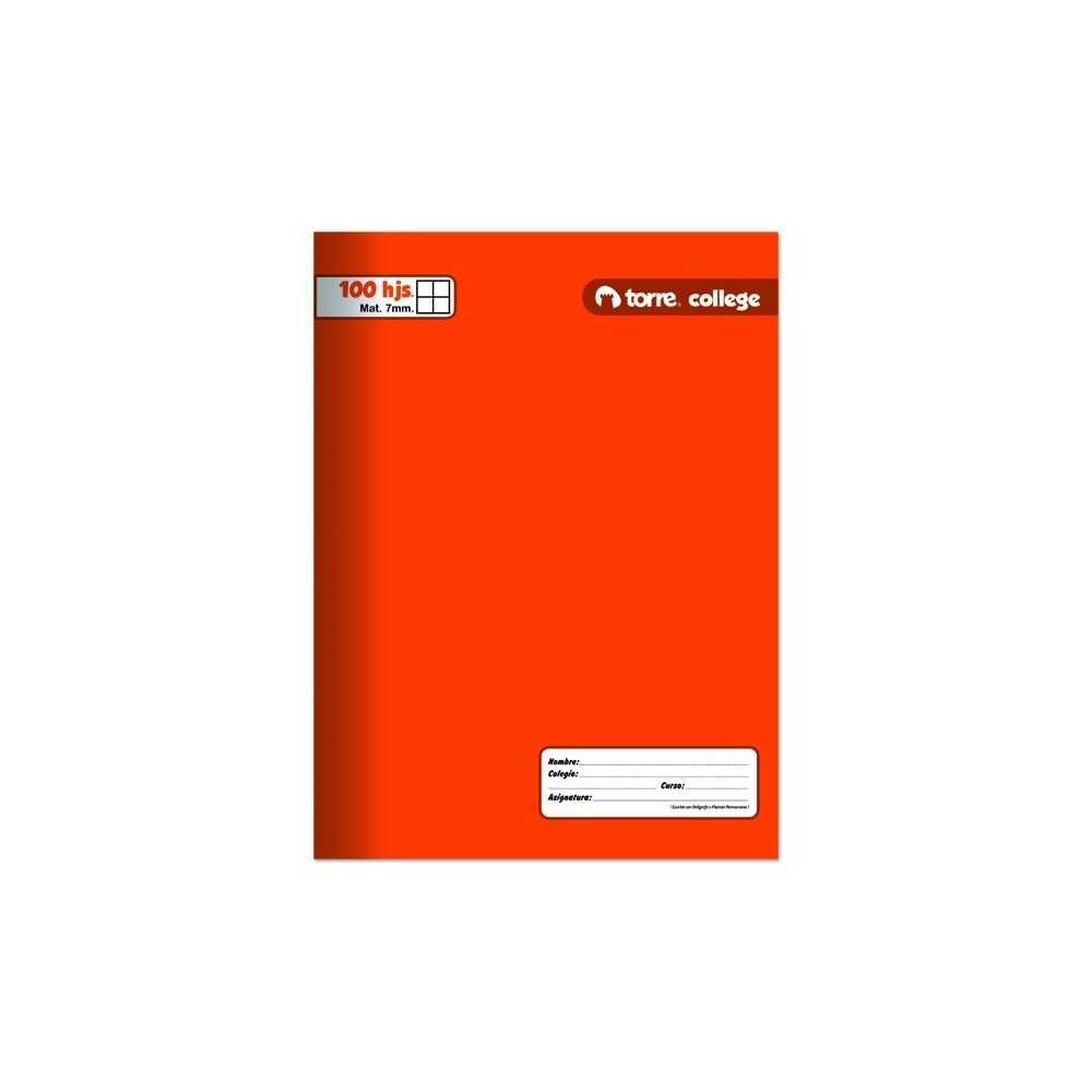 CUADERNO COLLEGE 100HJS COMPOSICION TORRE. LISOi