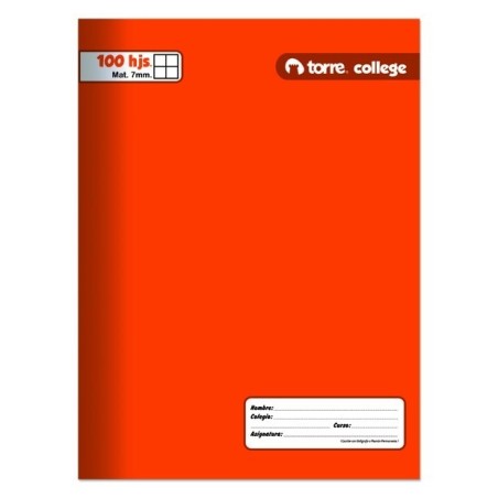 CUADERNO COLLEGE 100HJS COMPOSICION TORRE. LISOi