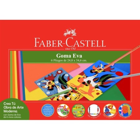 BOLSON GOMA EVA 6 COL 24,8 x 34,6CM FABER 500001i