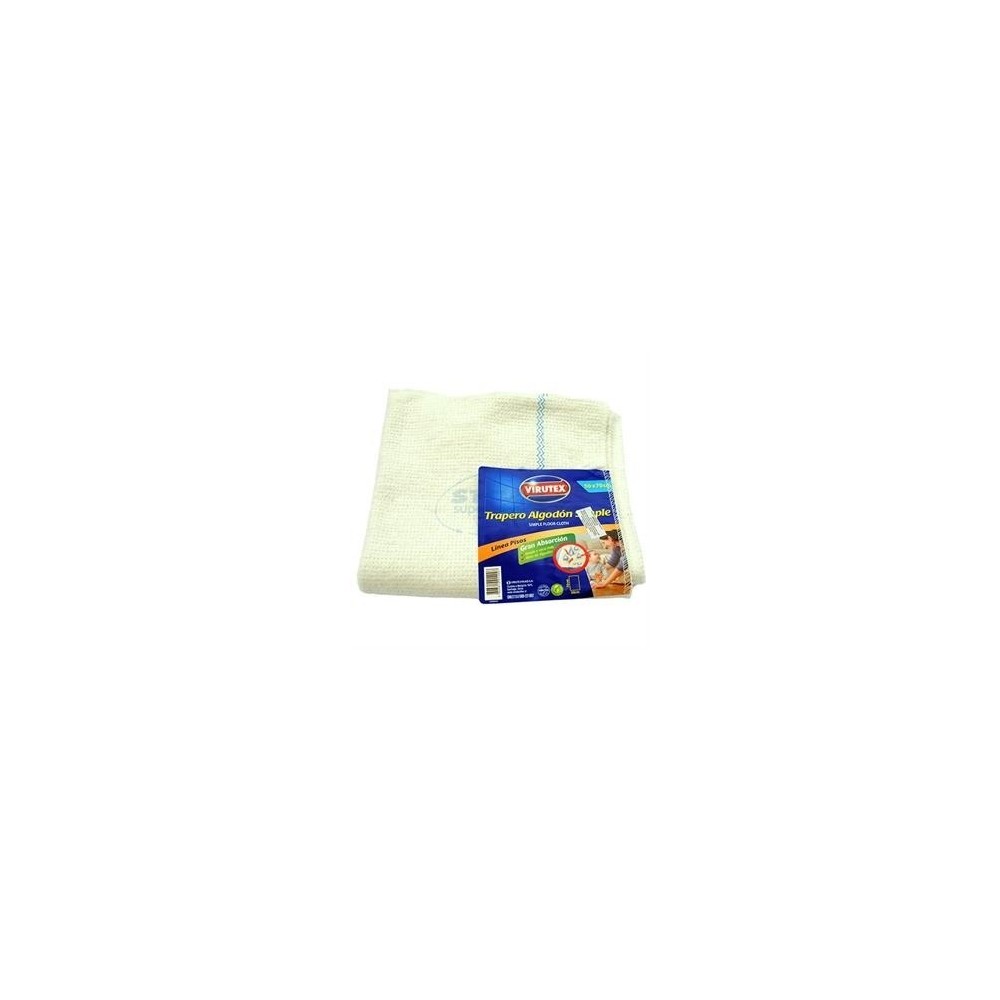 TRAPERO SIMPLE VIRUTEX ALGODON 50 X 70 BLANCOi