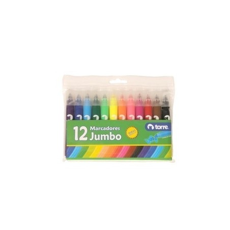 PLUMONES COLOR JUMBO 12 COL TORRE.27352i