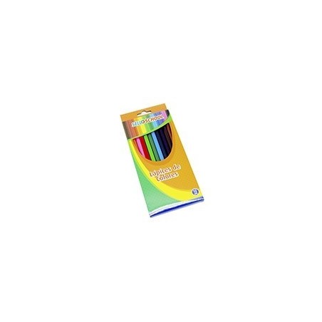 LAPICES COLOR 12 COL SELLOSCHOOL LARGOSi