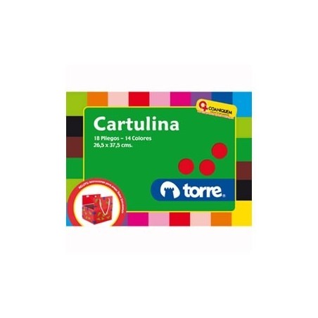 BOLSON CARTULINA COLOR 18 HJS 14 COL TORRE.17894i