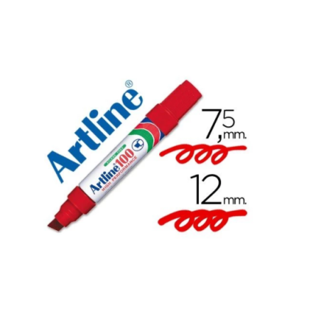 PLUMON PERMANENTE ARTLINE 100 JUMBO ROJO P. BISEl