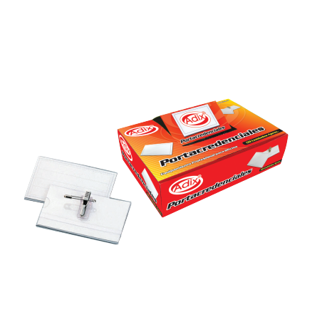 PORTA CREDENCIAL PLASTICA ADIX 50 UNIDADES