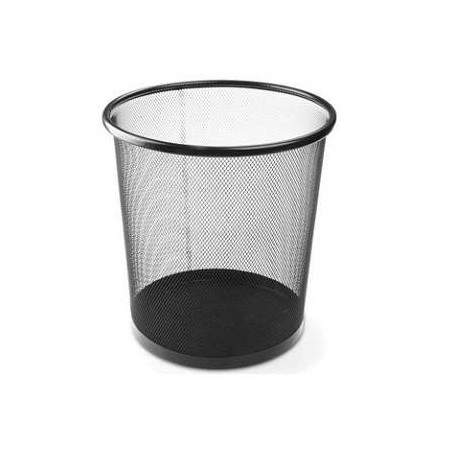 PAPELERO METAL NEGRO GRANDE 30 X 35
