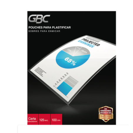 POUCHE CARTA 5MM 125M GBC 229 X 292MM 100 UNDi
