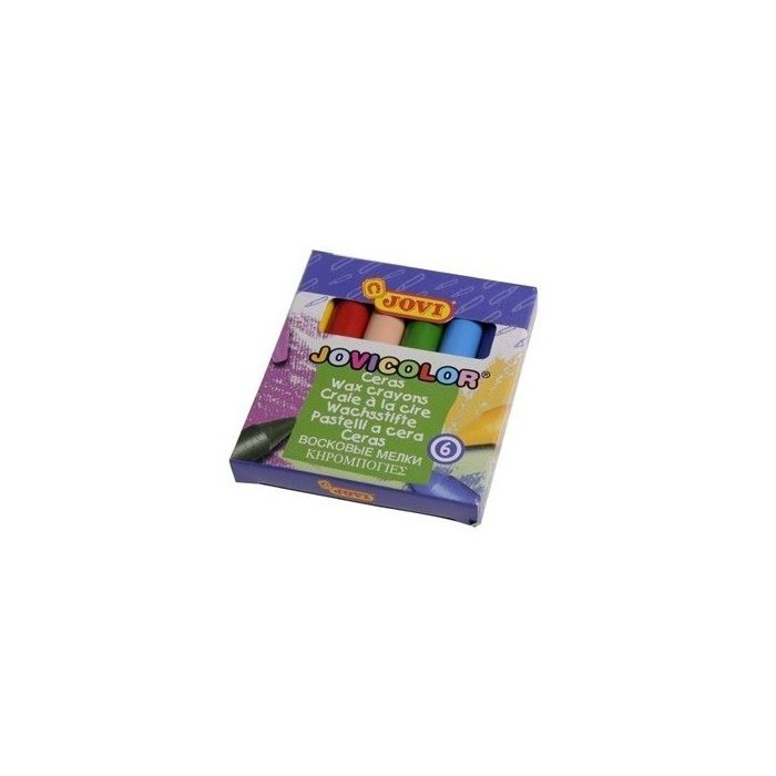 LAPICES DE CERA 6 COL JOVIi