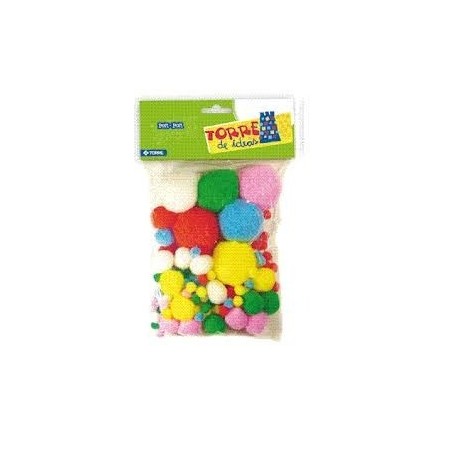 MANUALIDAD POM-POM COLORESTORRE. 131 UND i