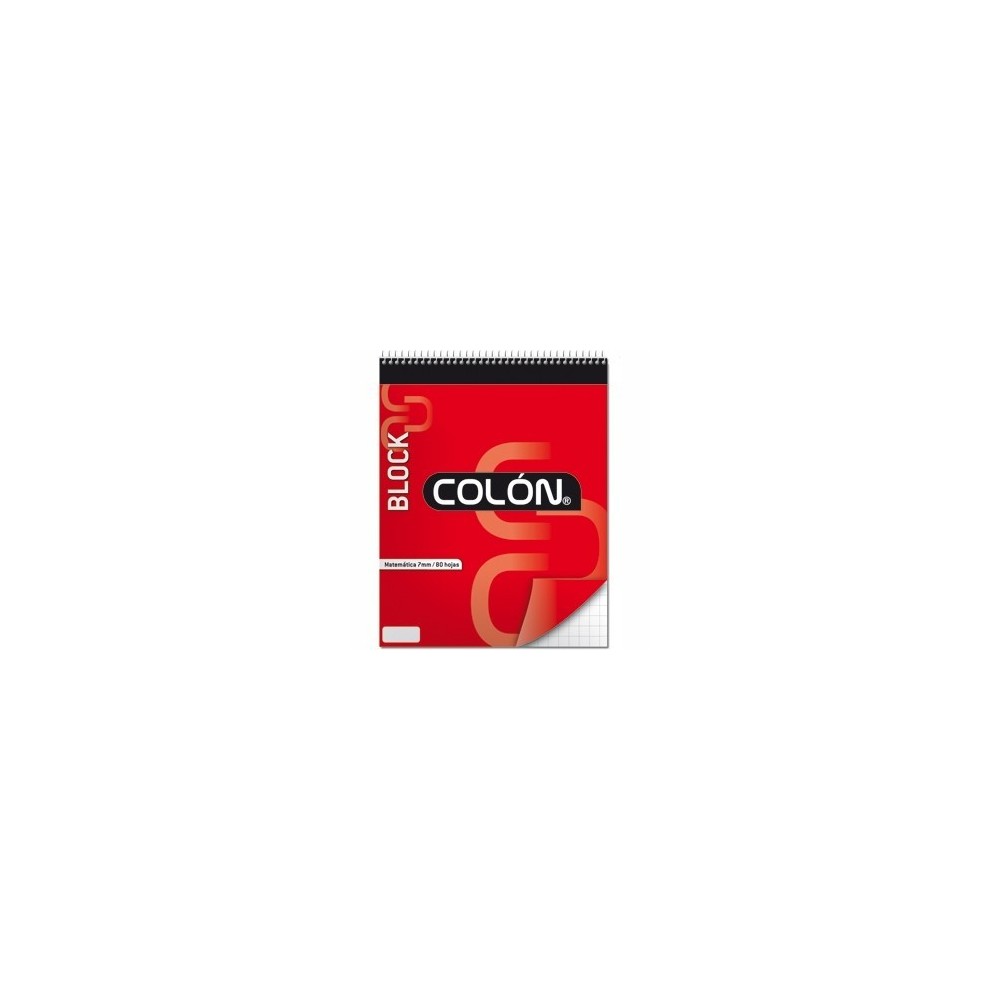 BLOCK ESCOLAR ESPIRAL 7MM 80 HJS COLON