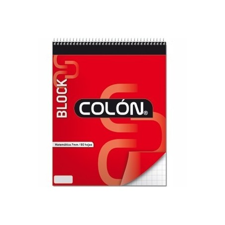 BLOCK ESCOLAR ESPIRAL 7MM 80 HJS COLON