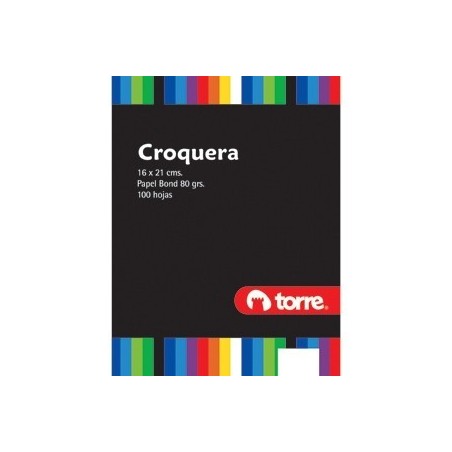 CROQUERA 16 X 21 1/2 OFICIO TORRE. 100HJS 17876i