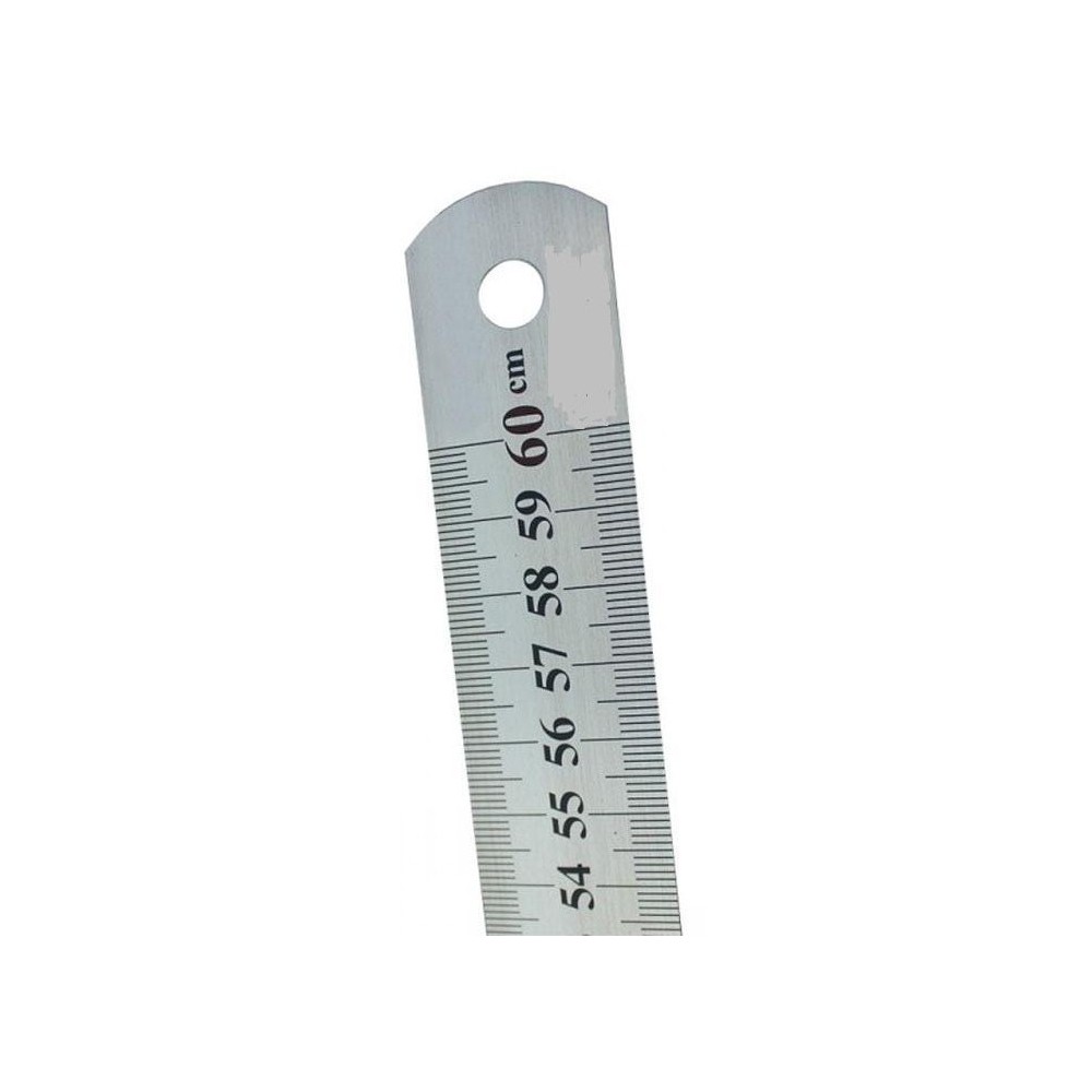 REGLA 60 CM METALICA HAND