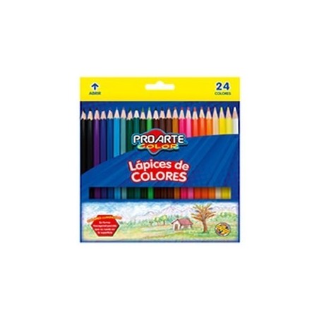 LAPICES COLOR 24 COL PROARTE 18895-6 LARGO i