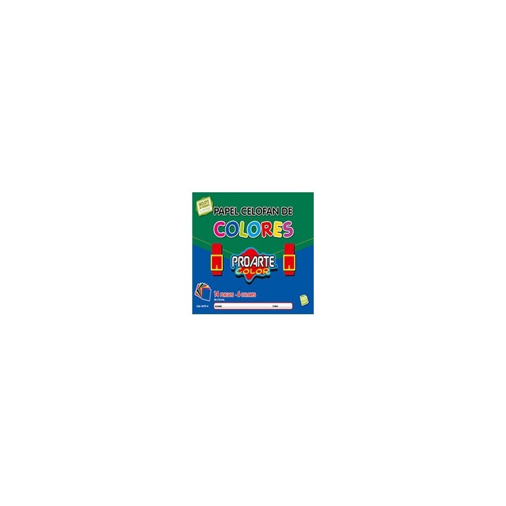 BOLSON PAPEL CELOFAN 14 COL PROARTE 14279-4