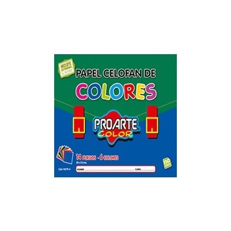 BOLSON PAPEL CELOFAN 14 COL PROARTE 14279-4