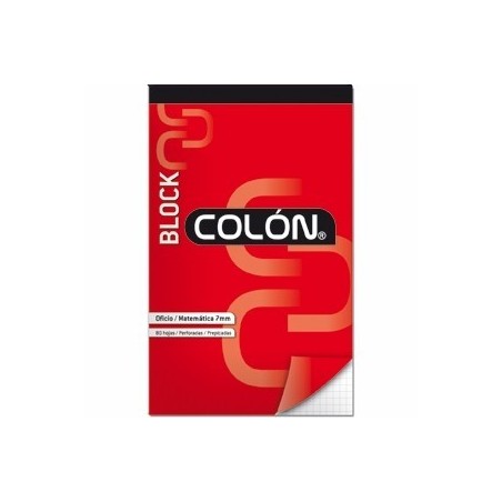 BLOCK OFICIO 7MM 80 HJS COLON