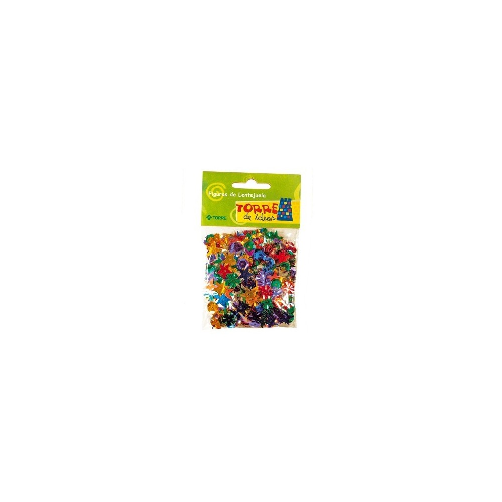 MANUALIDAD FIGURAS LENTEJUELAS TORRE. 28 GRS i