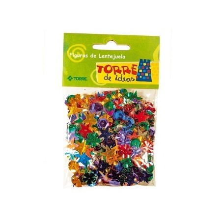 MANUALIDAD FIGURAS LENTEJUELAS TORRE. 28 GRS i