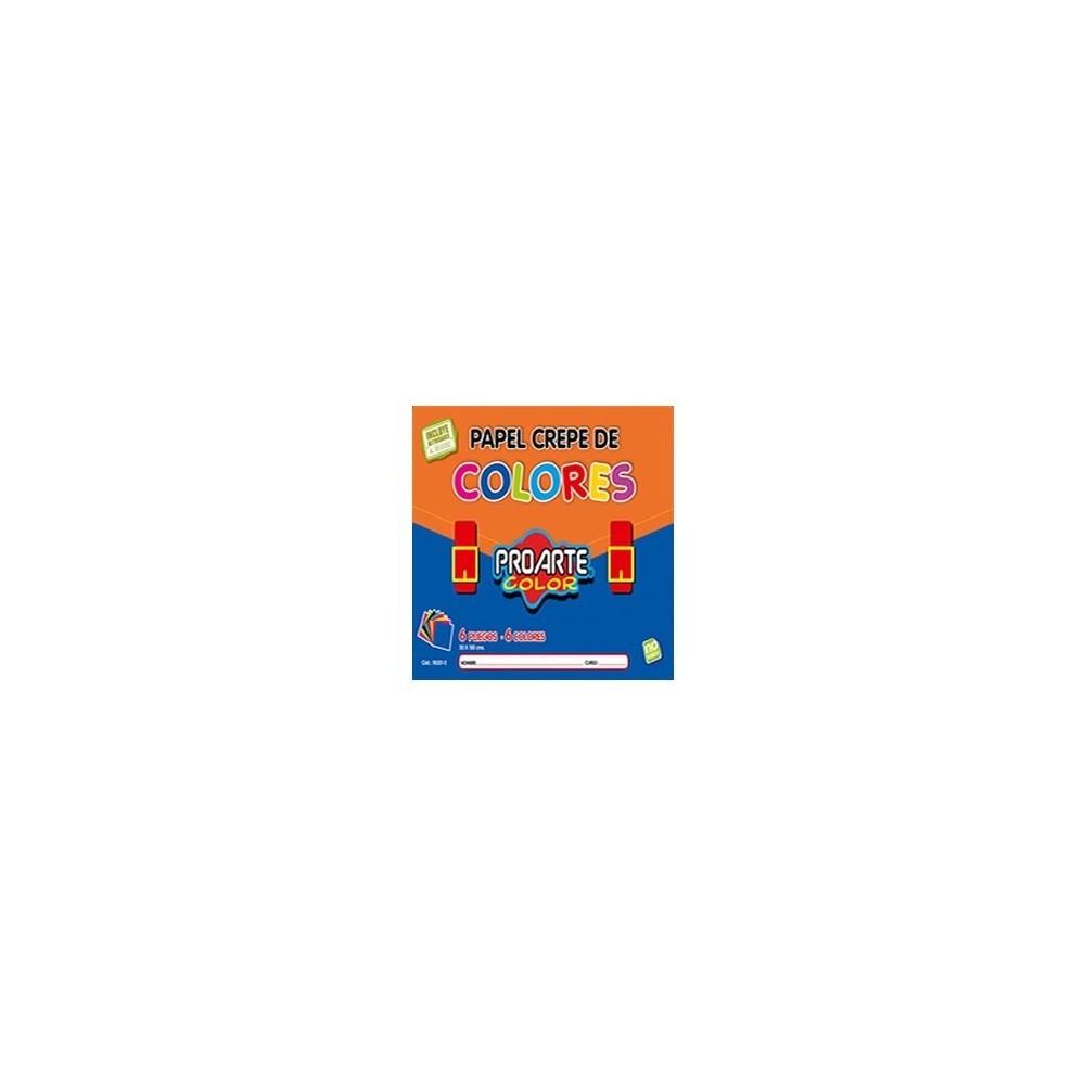 BOLSON PAPEL CREPE 6HJ 6 COL PROARTE 18351-2