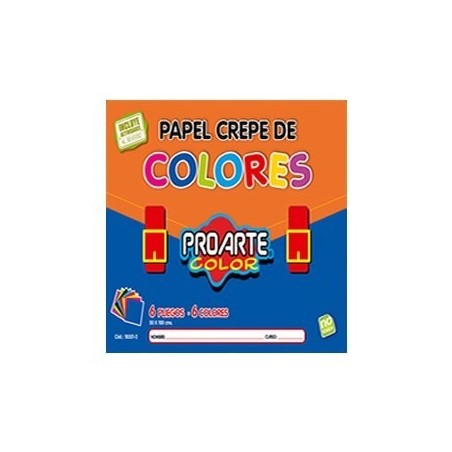 BOLSON PAPEL CREPE 6HJ 6 COL PROARTE 18351-2