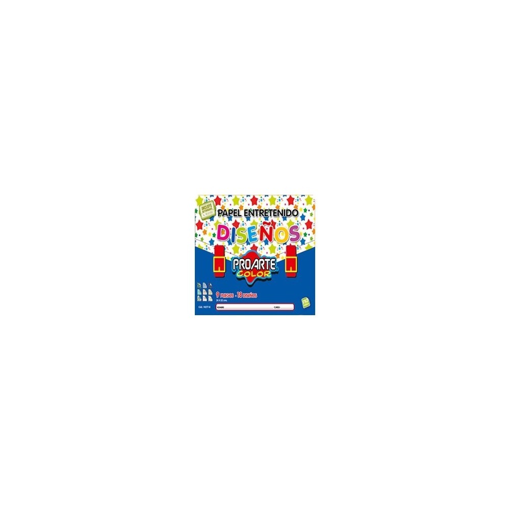 BOLSON PAPEL ENTRETENIDO 9 COL PROARTE 14277-8i