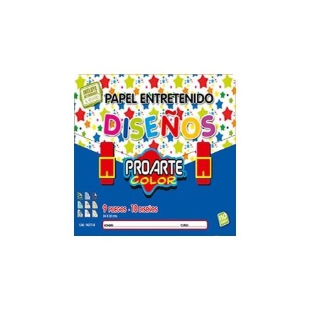 BOLSON PAPEL ENTRETENIDO 9 COL PROARTE 14277-8i