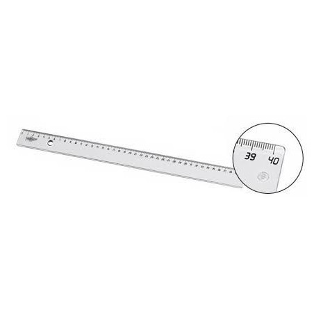 REGLA 40 CM PLASTICA