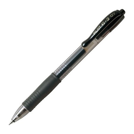 LAPIZ TINTA GEL 0.7 PILOT G2 NEGRO RETRACTIL
