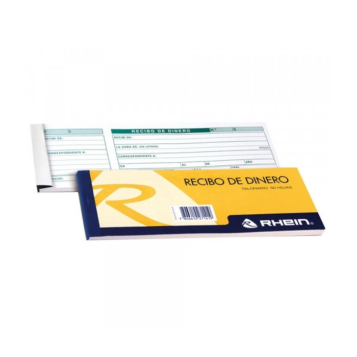 RECIBO DE DINERO 50 HJS...