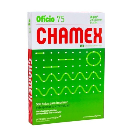 RESMA DE PAPEL OFICIO CHAMEX - 75 gr