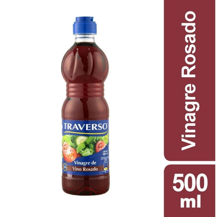 VINAGRE 500 ML ROSADO TRAVERSO