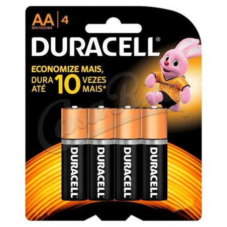 PILAS AA DURACELL PACK 4 UND